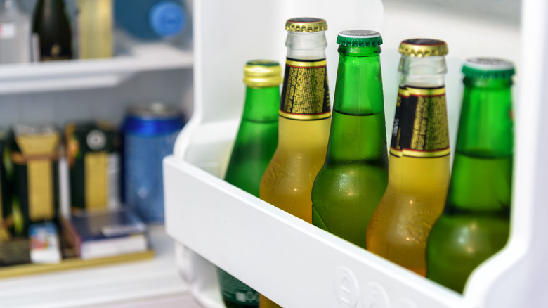 beers in garage fridge