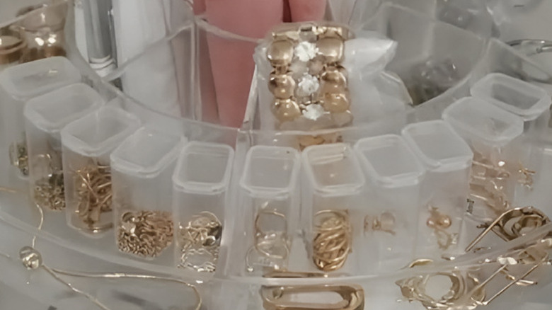 Tic Tac container jewelry organizer