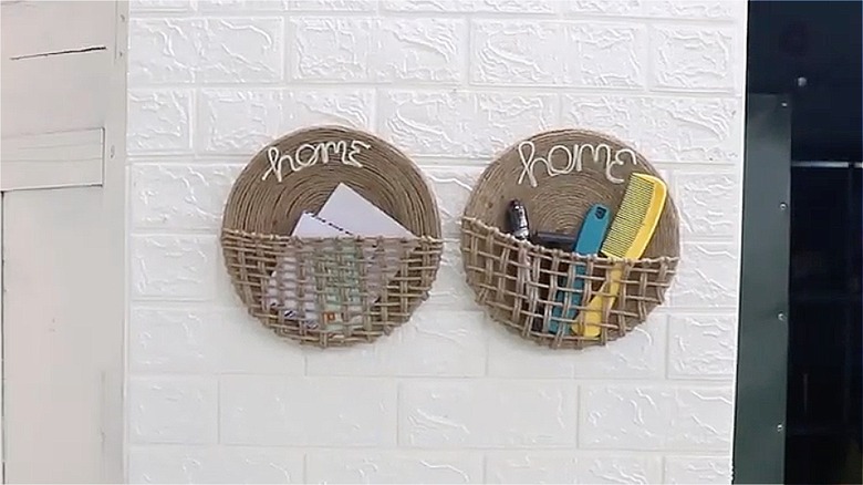 hanging wall decor and storage