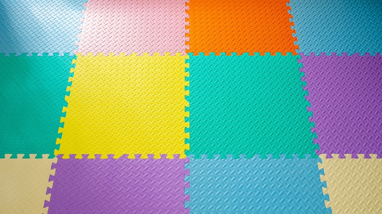 Colorful foam play mats