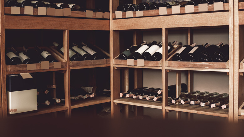 Wine cellar in basement 