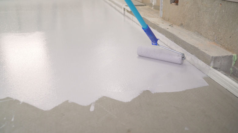 Painting basement floor white