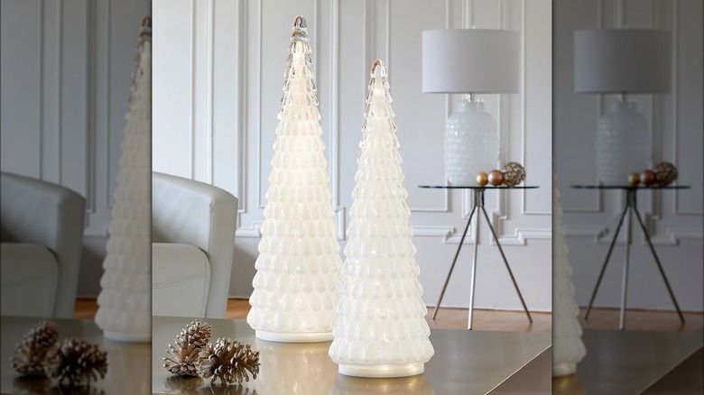 LED Glass Holiday Trees