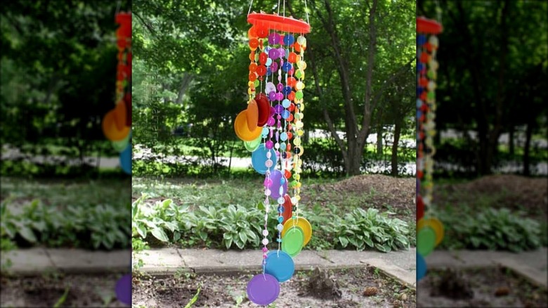 wind chime made from buttons