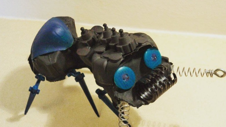 junk sculpture of bug