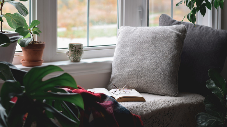 reading nook by window