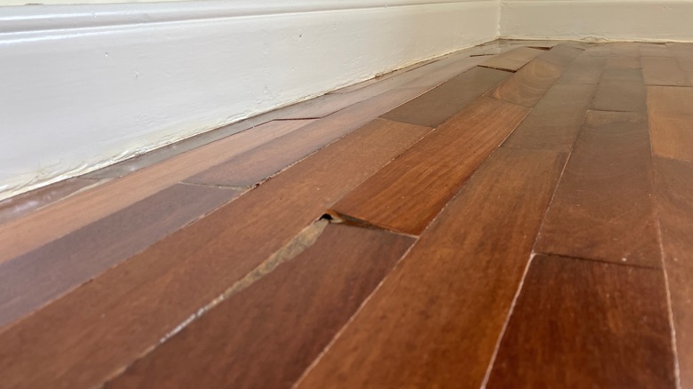 damaged wood floor