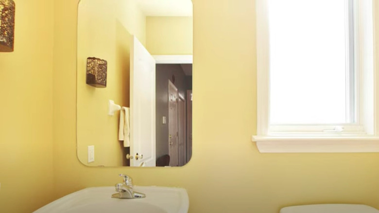 Yellow bathroom