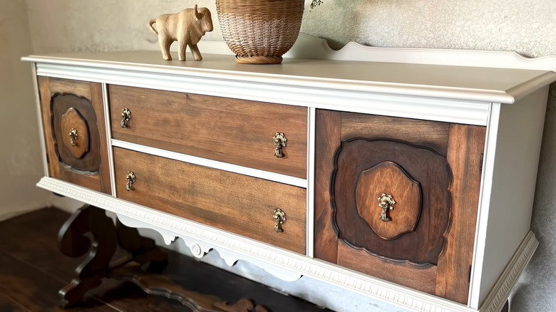 Updated antique buffet