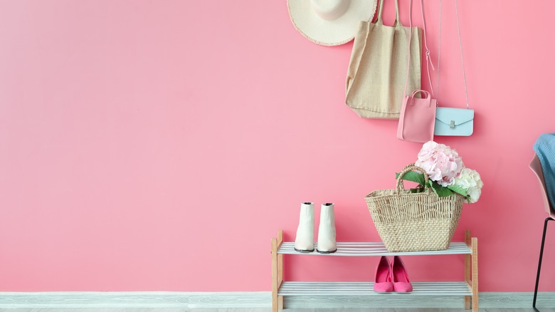 pink hallway