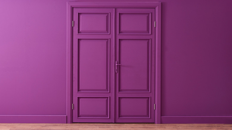 purple hallway