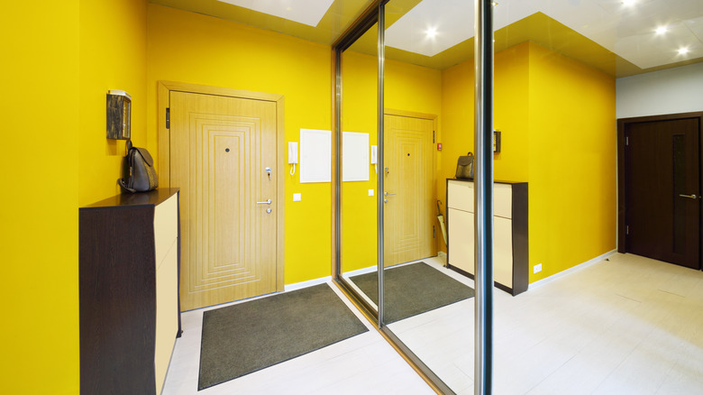 yellow hallway