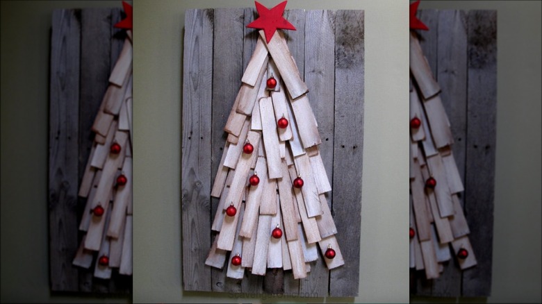 reclaimed wood christmas tree