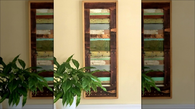 reclaimed wood wall art