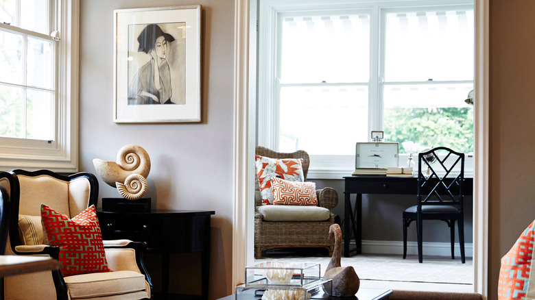 a chic taupe living room 