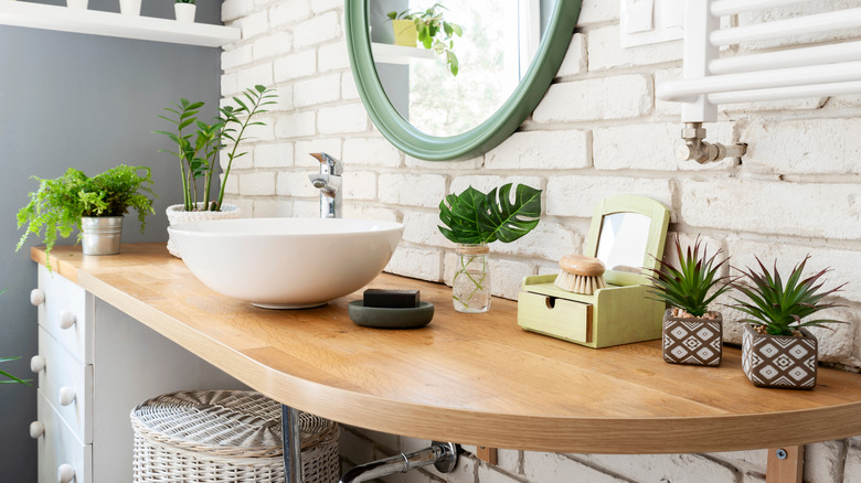 diy desk bathroom countertop