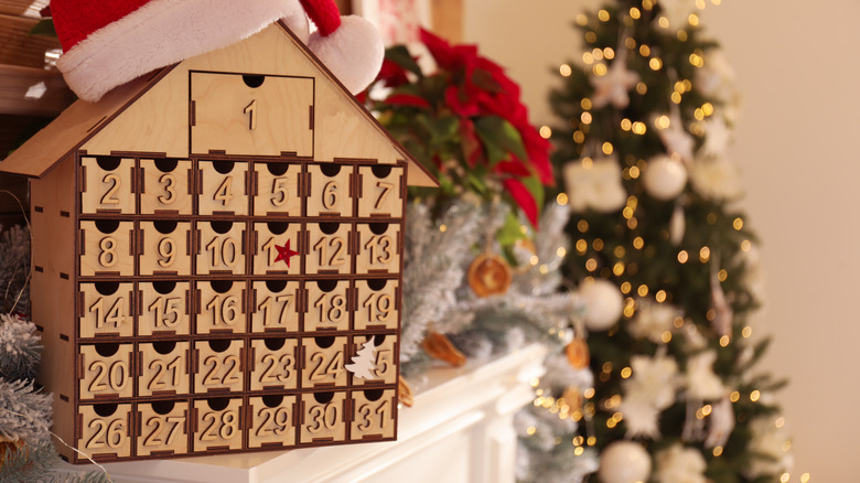 house-shaped advent calendar