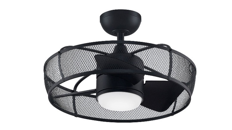 Black ceiling fan