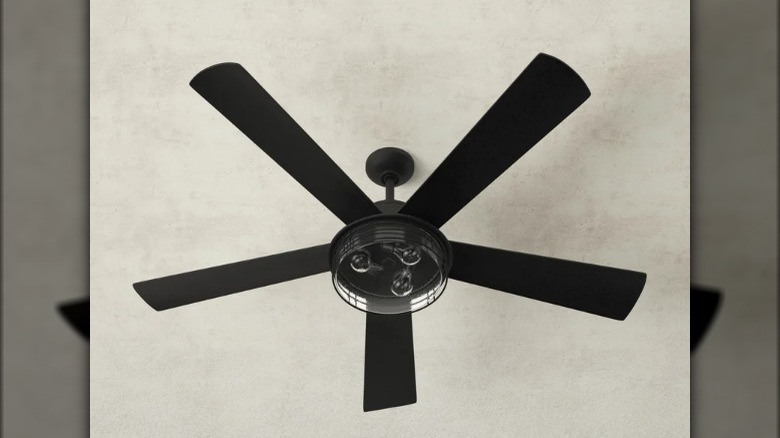 Black ceiling fan