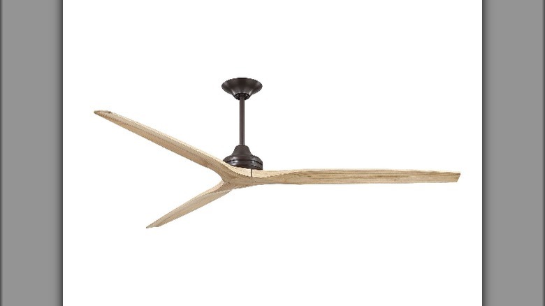 Wood ceiling fan