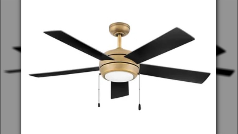 Contemporary ceiling fan