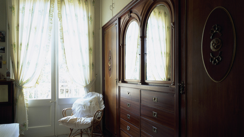 wood wardrobe