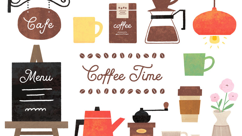 coffee shop wall decals