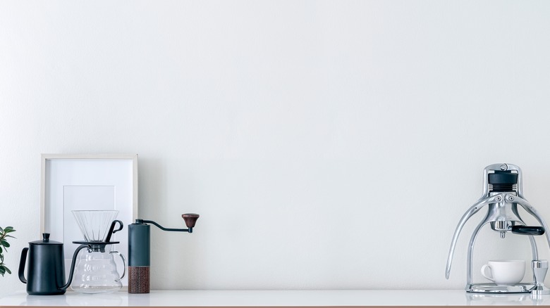 coffee appliances on table