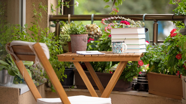 outdoor coffee nook