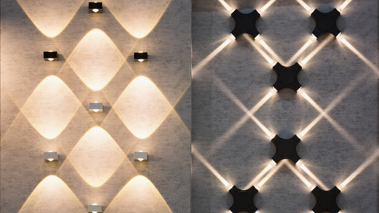 LED generated geometric patterns