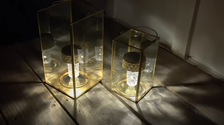 glass solar lanterns