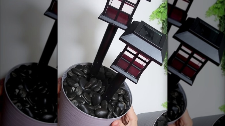 potted solar lights