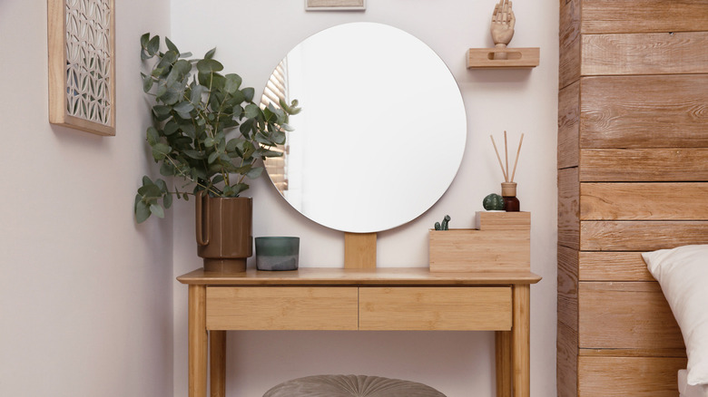 Dresser with mirror