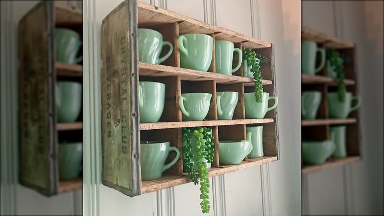 fruit crate shelves