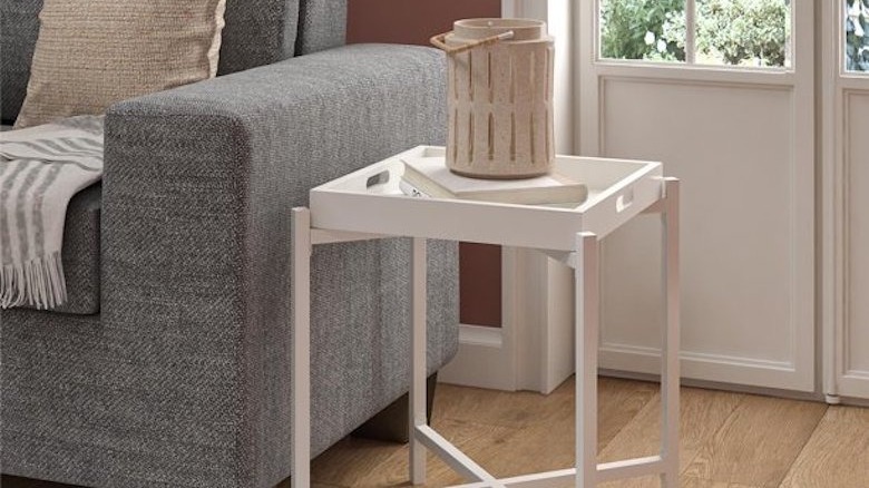 white end table