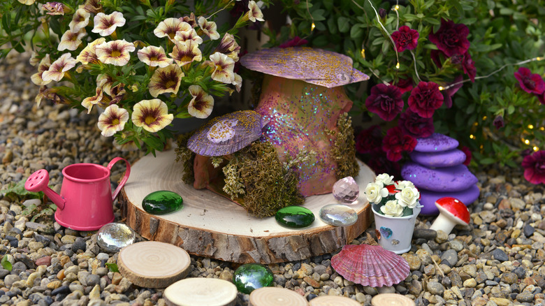 Fairy home in fairy garden