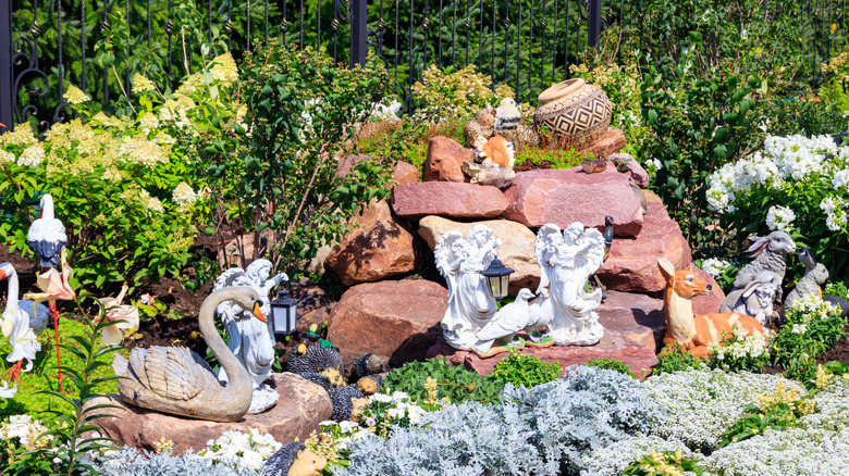 Statues in fairy garden