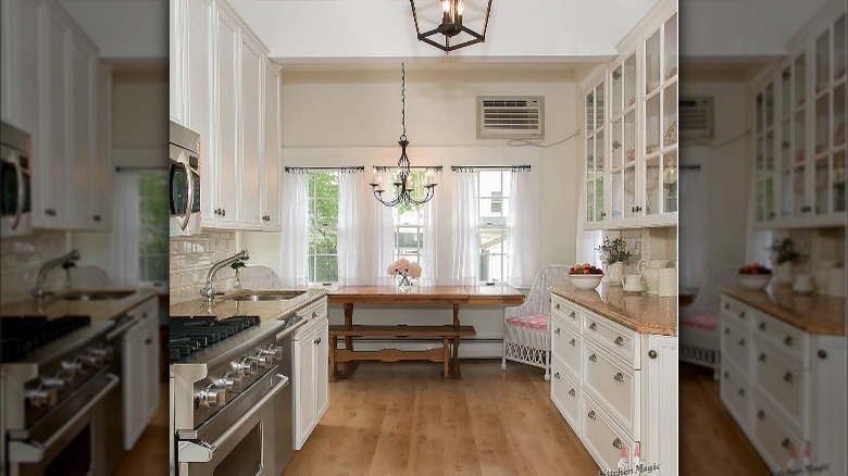 Cottage style galley kitchen