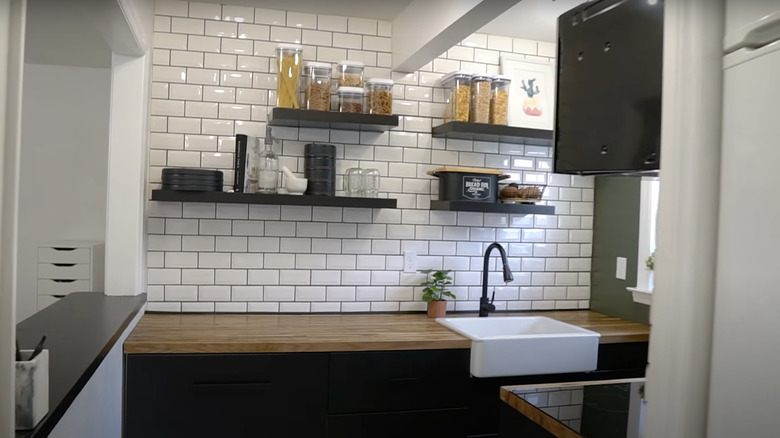 Industrial galley kitchen 