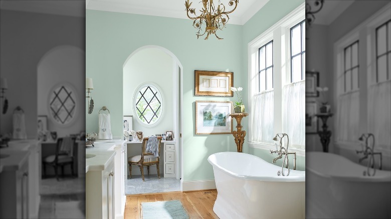 bathroom green