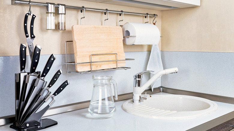 kitchen interior with equipment