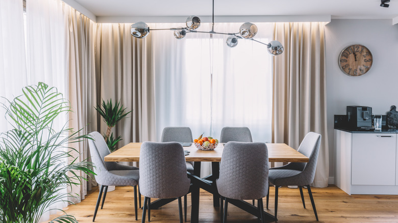 beige and white ceiling curtains