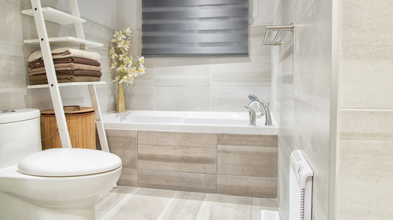 modern grey bathroom