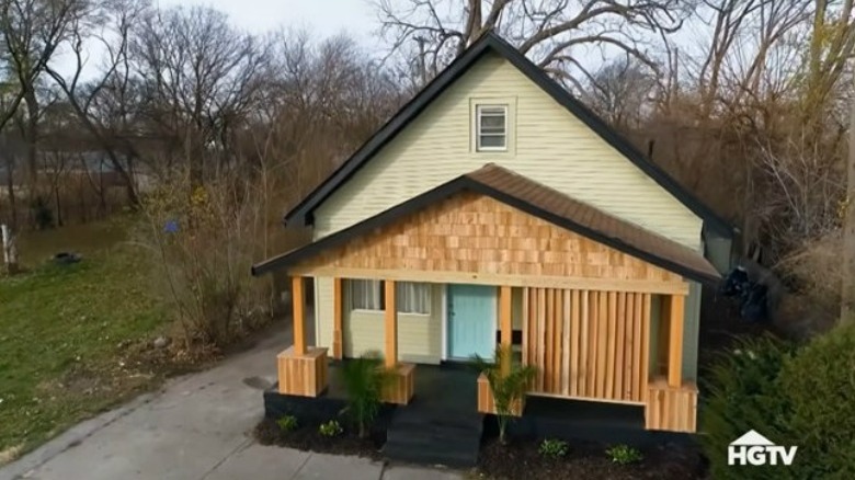 Natural wood home exterior