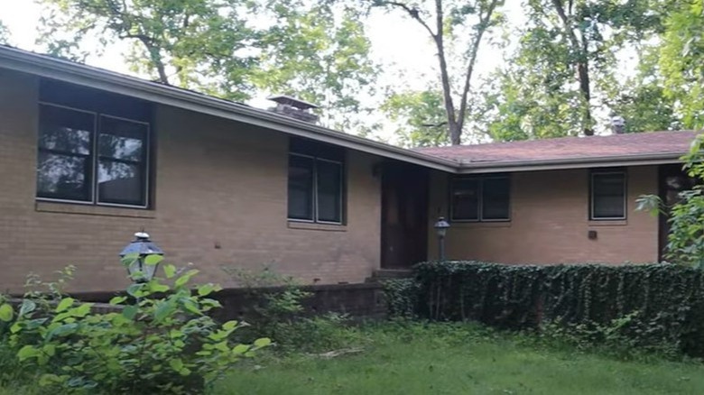 Brick house and fence 