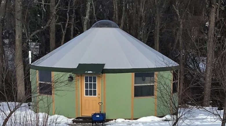 18-wall wooden yurt