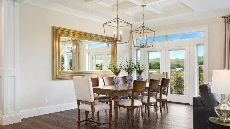 Transitional traditional dining room