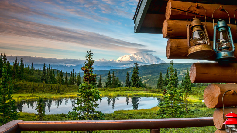 Mountain view from porch