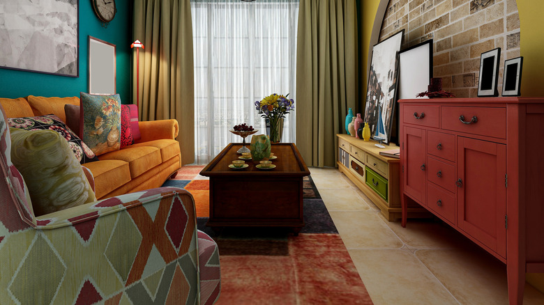 colorful living room furniture