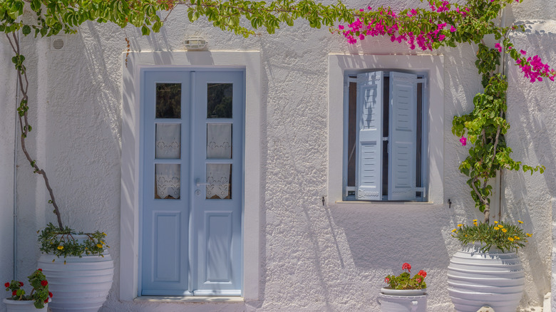 Greek home exterior